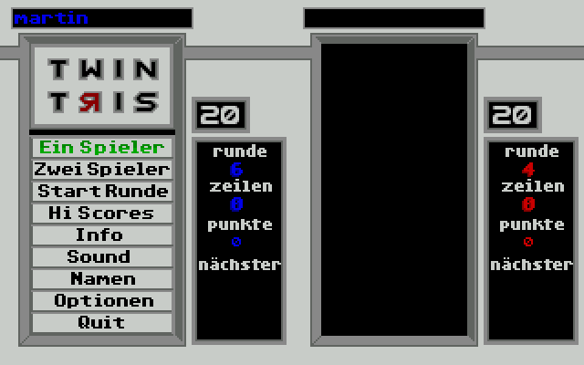 Twintris atari screenshot